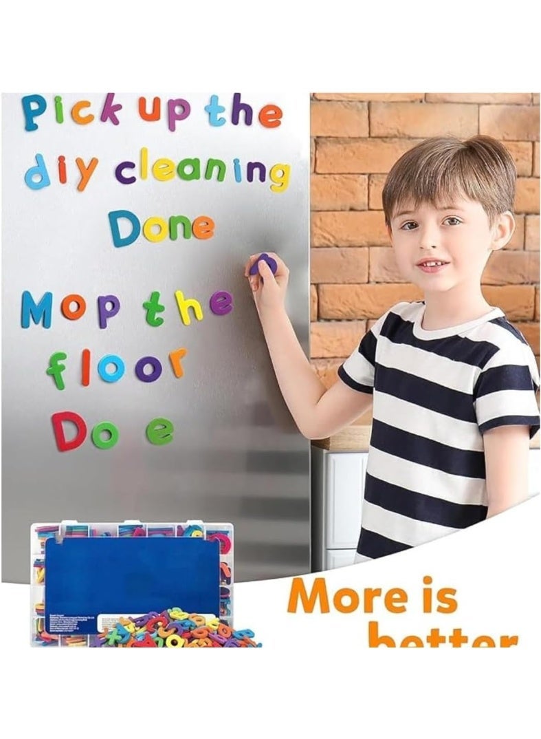 ST ZONE Magnetic Letters and Numbers Set, 253 PCS Alphabet Magnets with Storage Box, Multicolor Foam Educational Toys for Kids Learning, Spelling & Counting, Preschool Classroom Supplies - Image 4